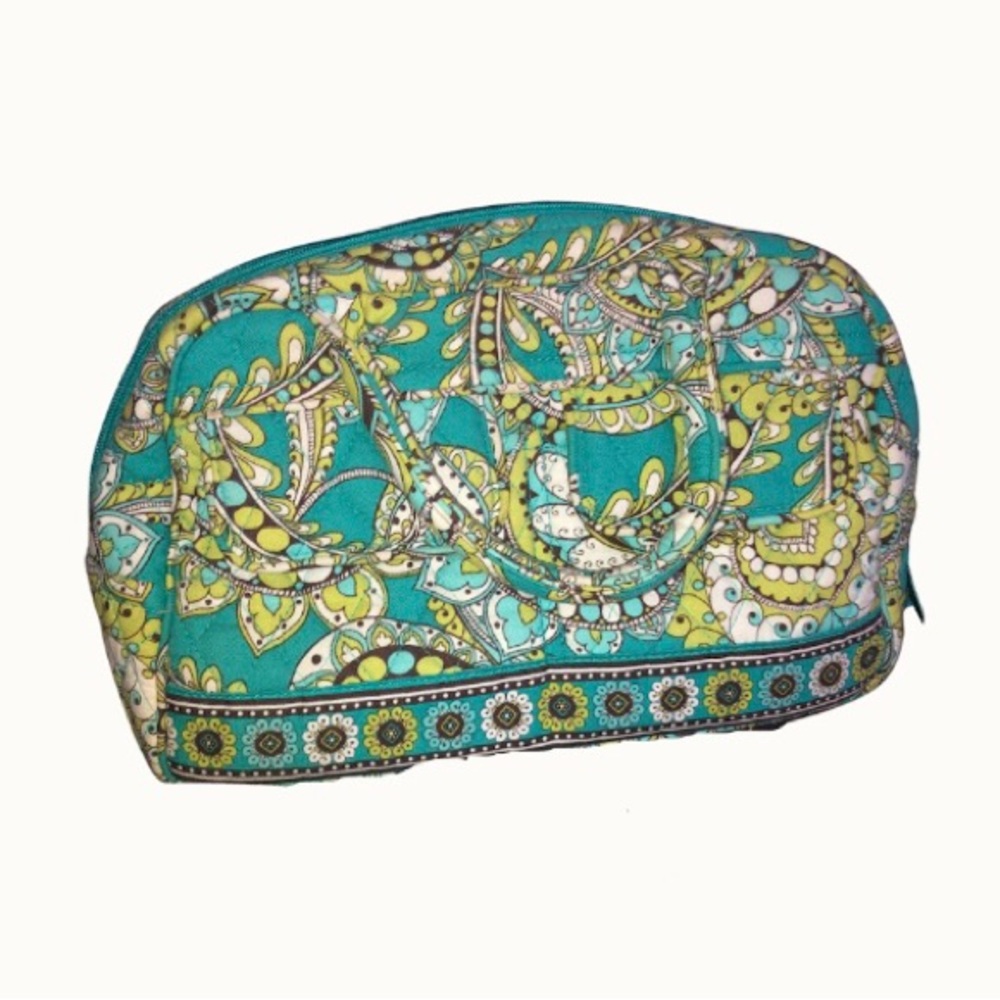 Grandmacore‎ Verá Bradley Lola Peacock Green Small Bowler Satchel